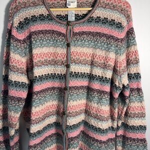 Vintage Lambswool blend Cottagecore sweater Cardigan